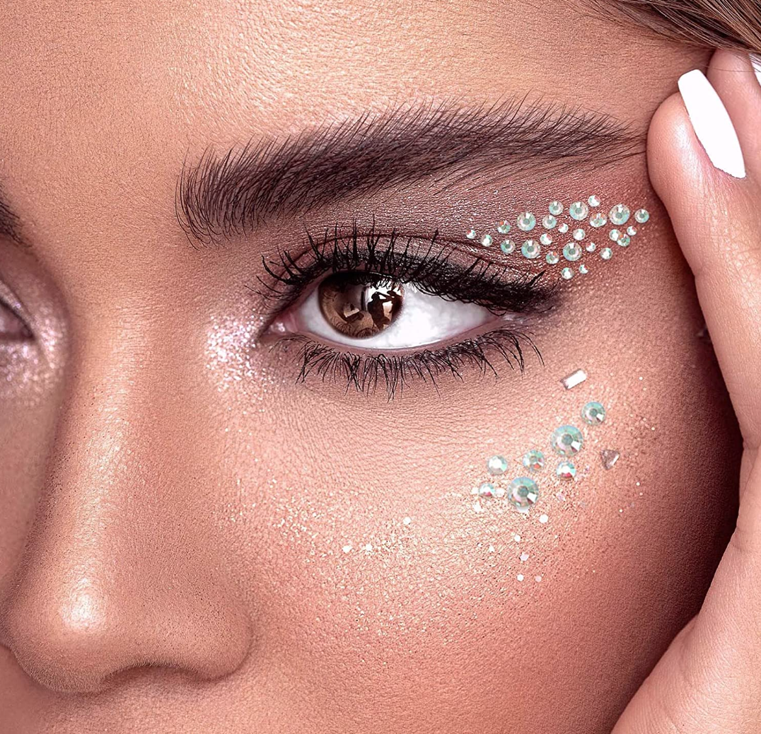 Face jewel - holographic Rhinestone crystals