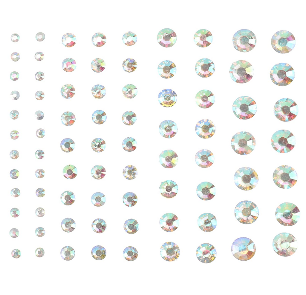 Face jewel - holographic Rhinestone crystals