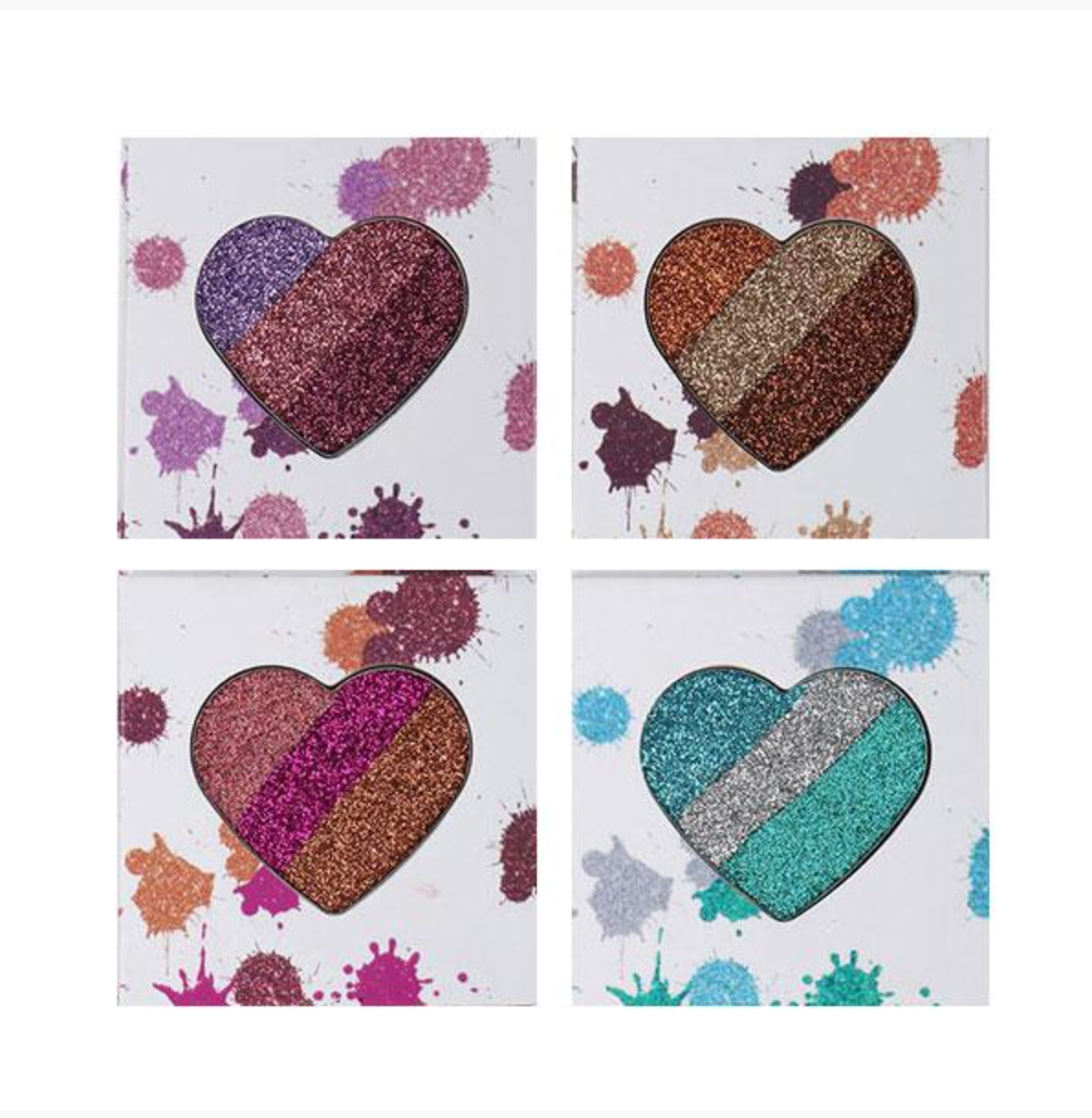 BEAUTY CREATIONS SPLASH OF LOVE MINI GLITTER PALETTES