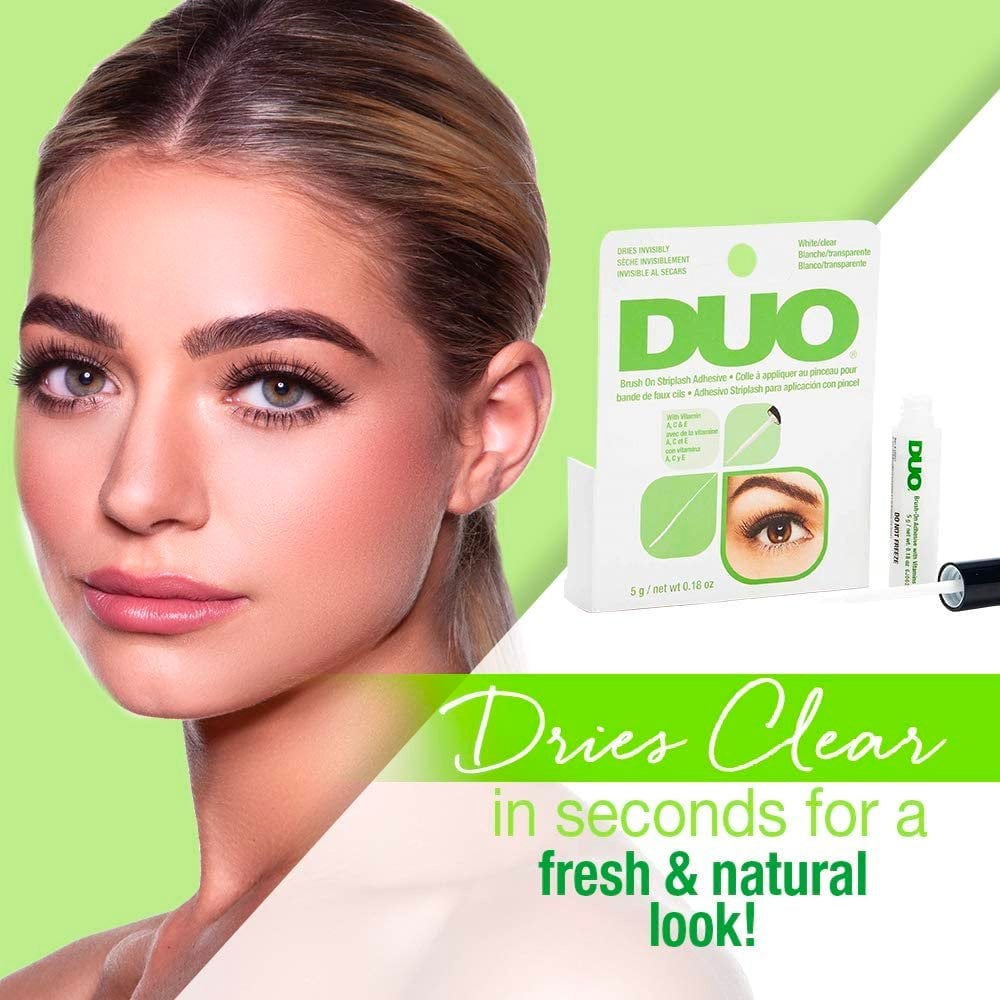 Duo lash adhesive / glue - Brush on white / clear 0.5 FL