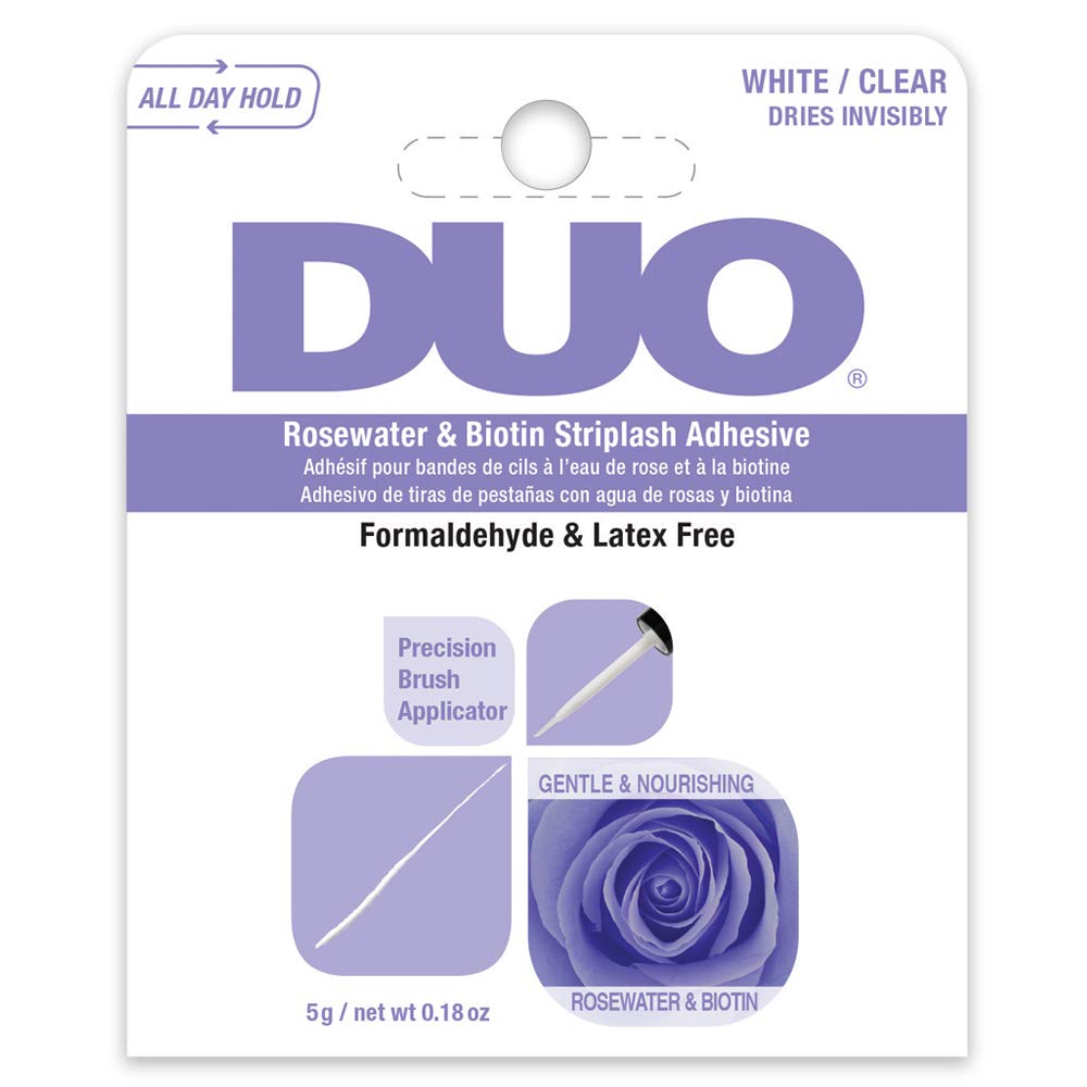 DUO® ROSEWATER & BIOTIN STRIPLASH ADHESIVE / GLUE , CLEAR, 5 G