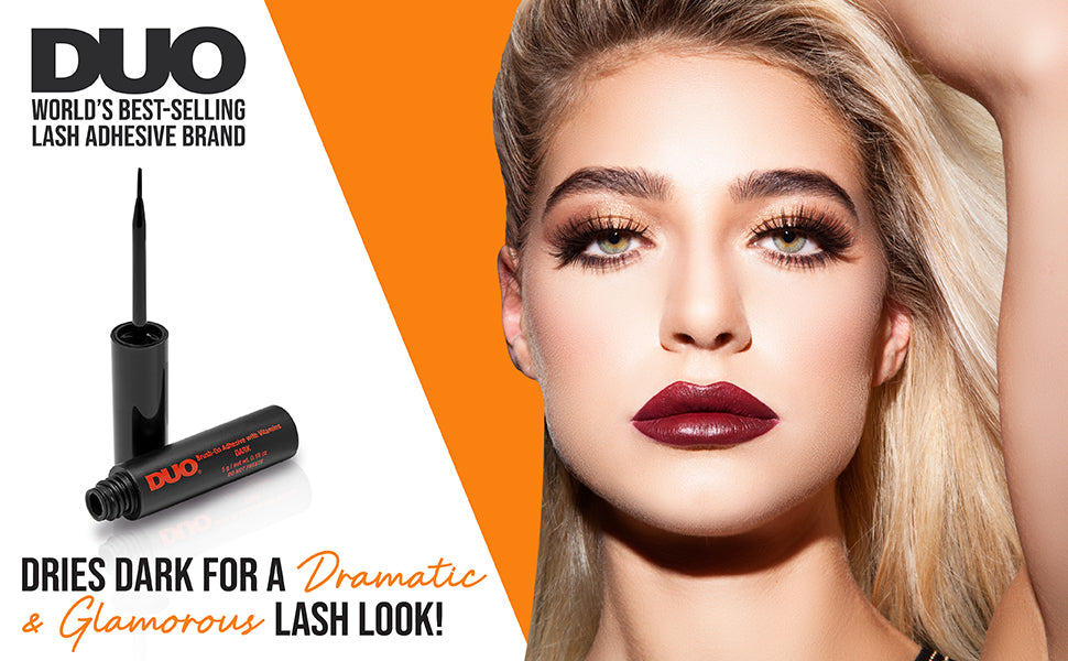 Duo lash adhesive / glue - Brush on Black / Dark 0.5 FL