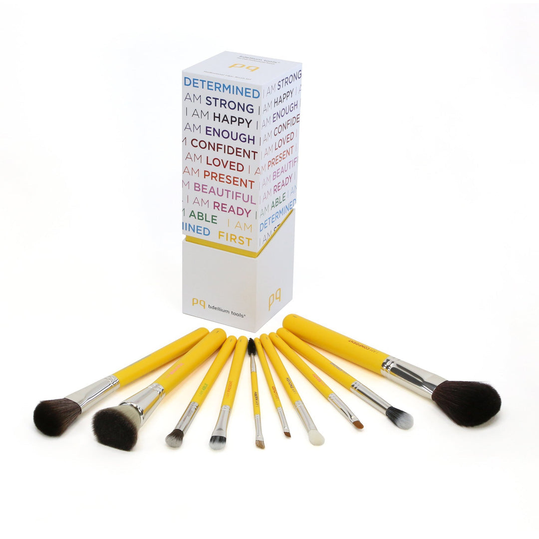 bdellium tools - STUDIO I AM FIRST 10PC. BRUSH SET WITH BRUSH HOLDER (2ND EDITION)
