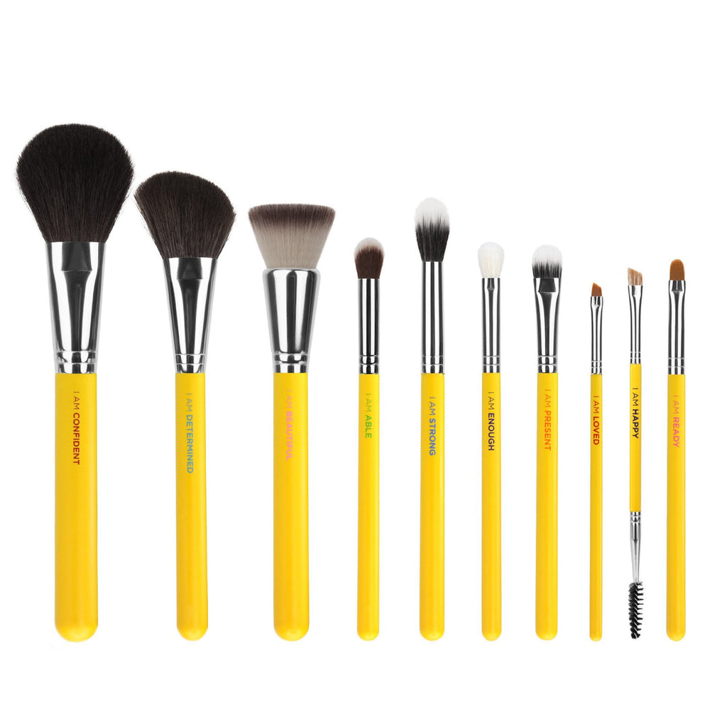 bdellium tools - STUDIO I AM FIRST 10PC. BRUSH SET WITH BRUSH HOLDER (2ND EDITION)