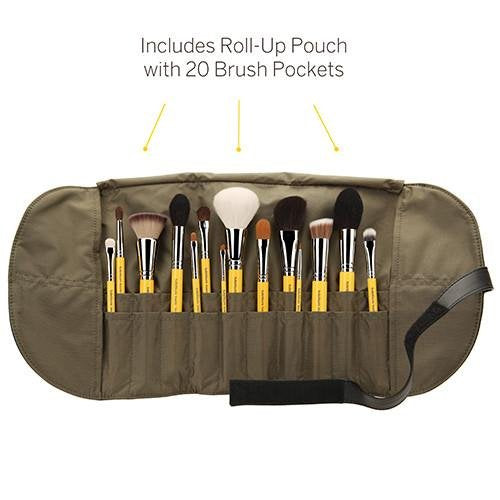 bdellium tools - STUDIO THE COLLECTION 14PC. BRUSH SET WITH ROLL-UP POUCH