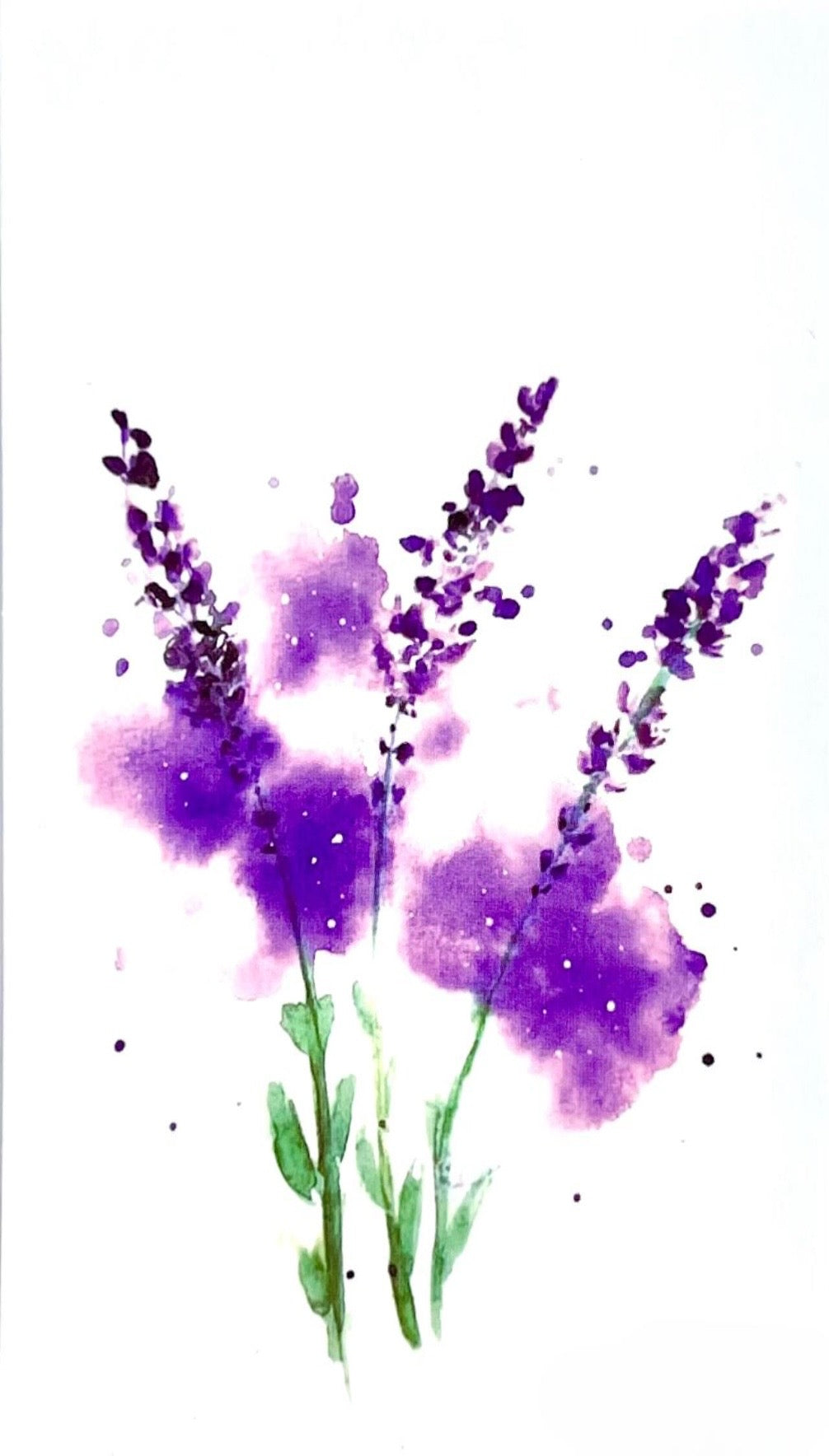 Temporary Body Tattoo - lavender 01