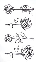 Temporary Body Tattoo - Flowers 02