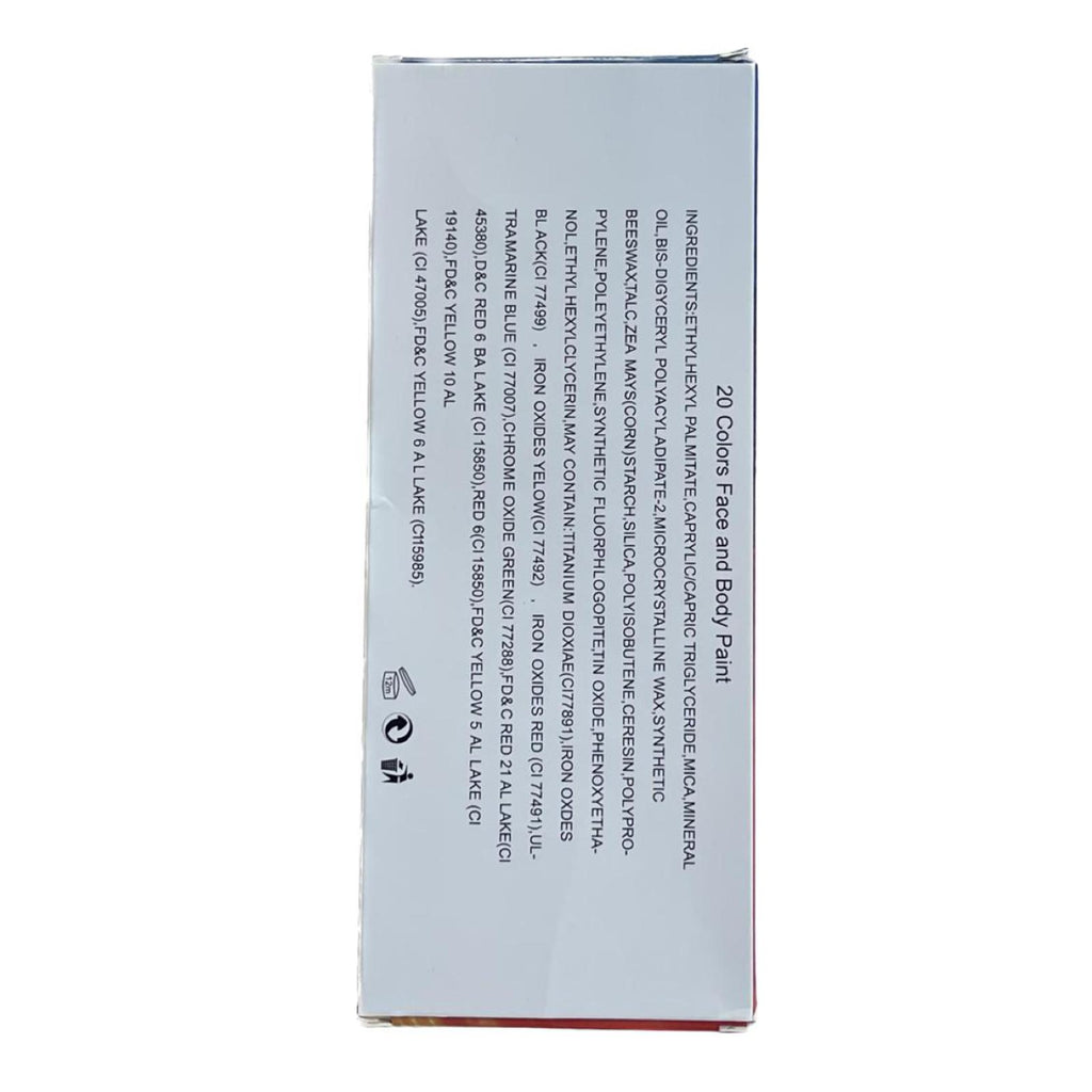 SFX Face & Body Painting palette - 20 color