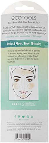 Ecotools 1214 Make-Up Brush Kabuki Retractable 2 Count (Pack of 1)