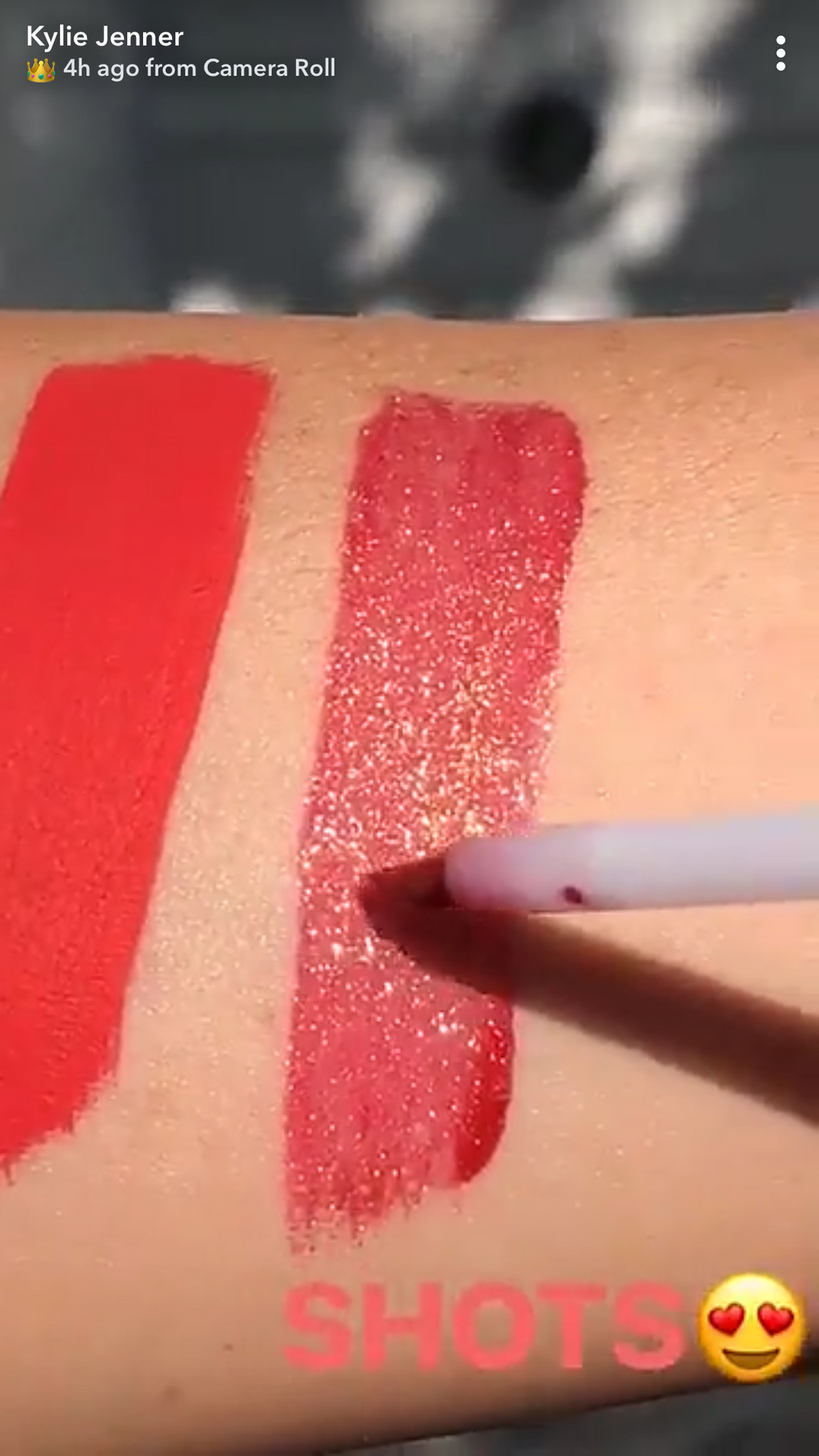 Kylie Cosmetics lip gloss - Shots