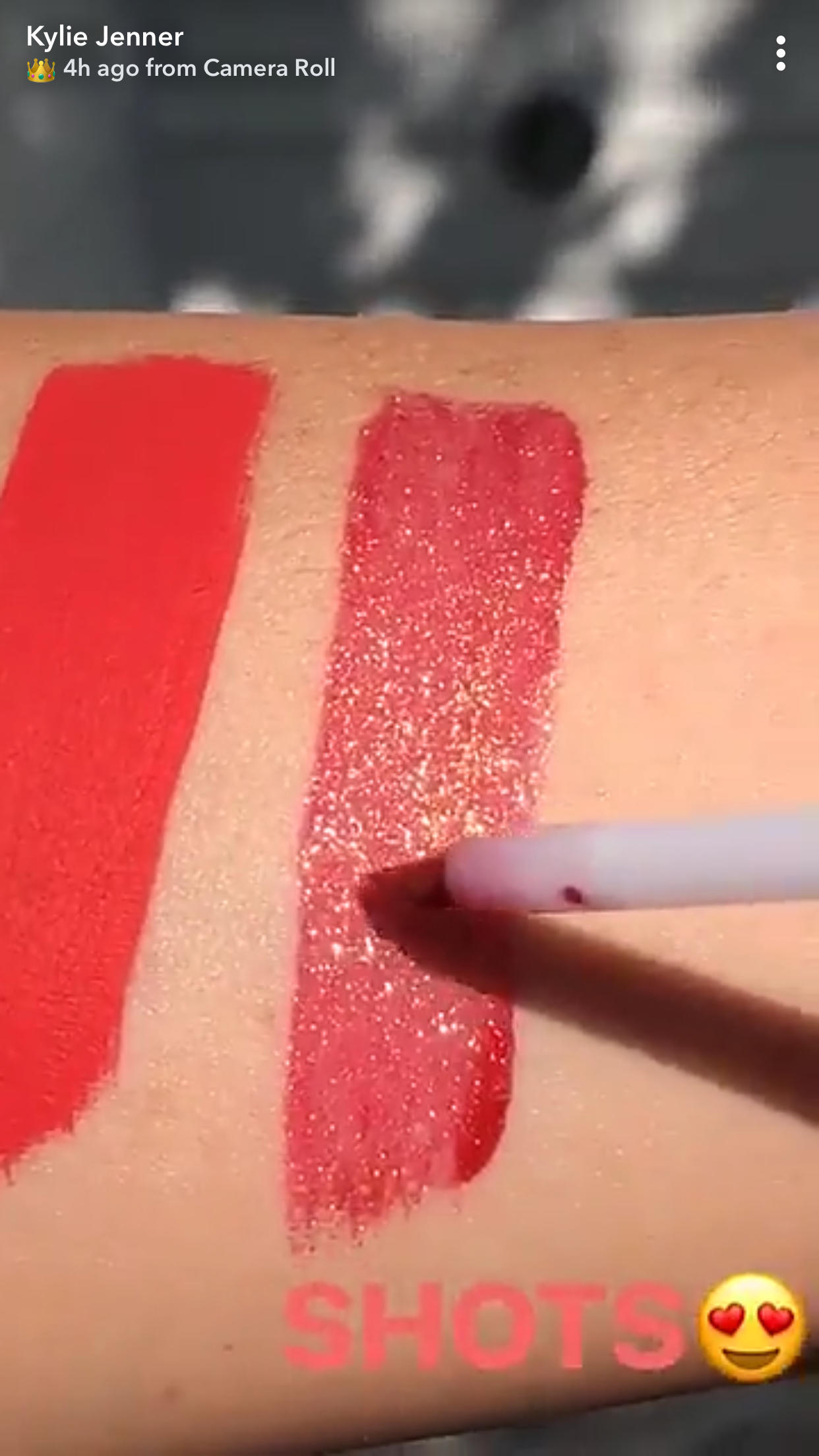 Kylie Cosmetics lip gloss - Shots