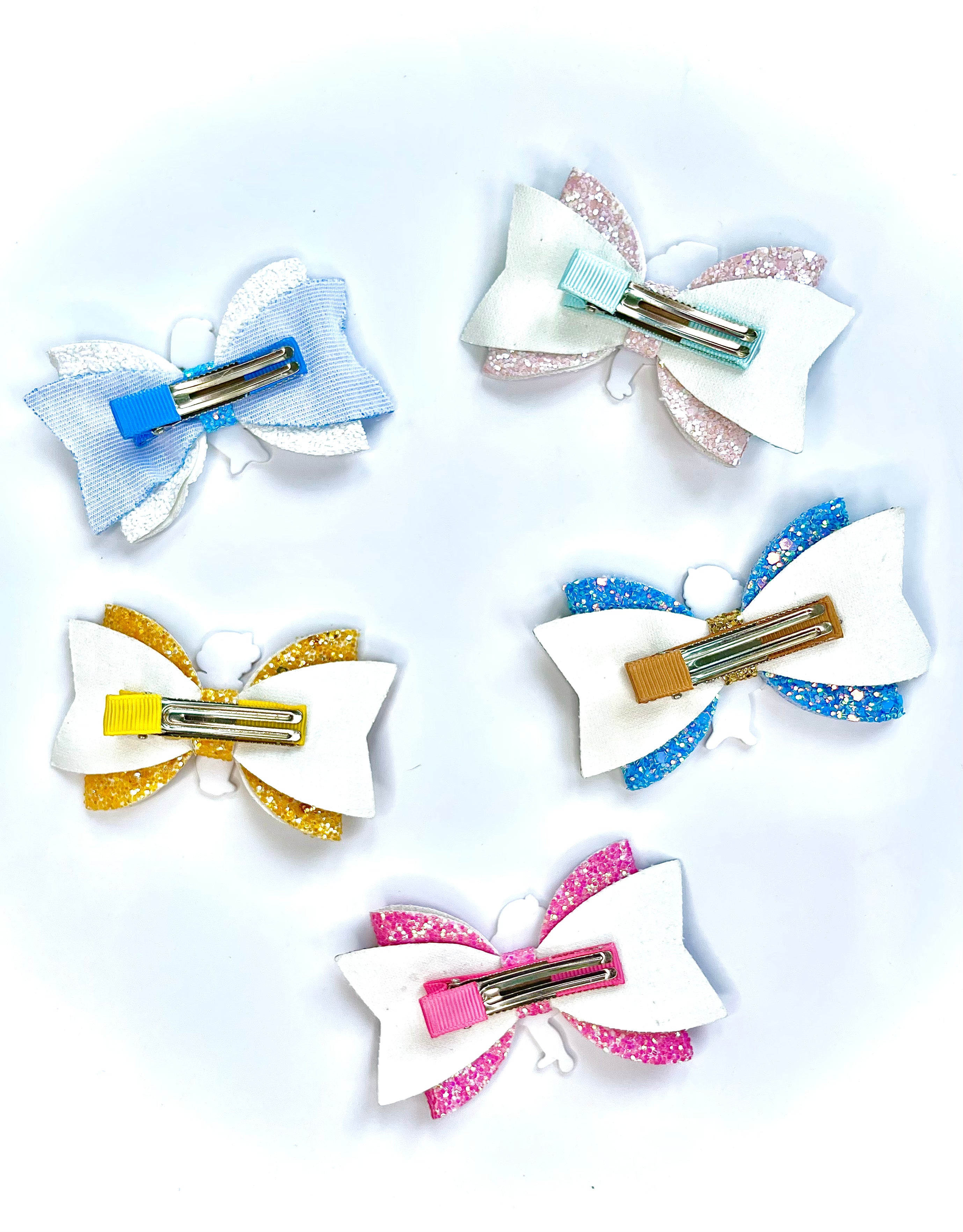 Disney princess themed hair bow clip