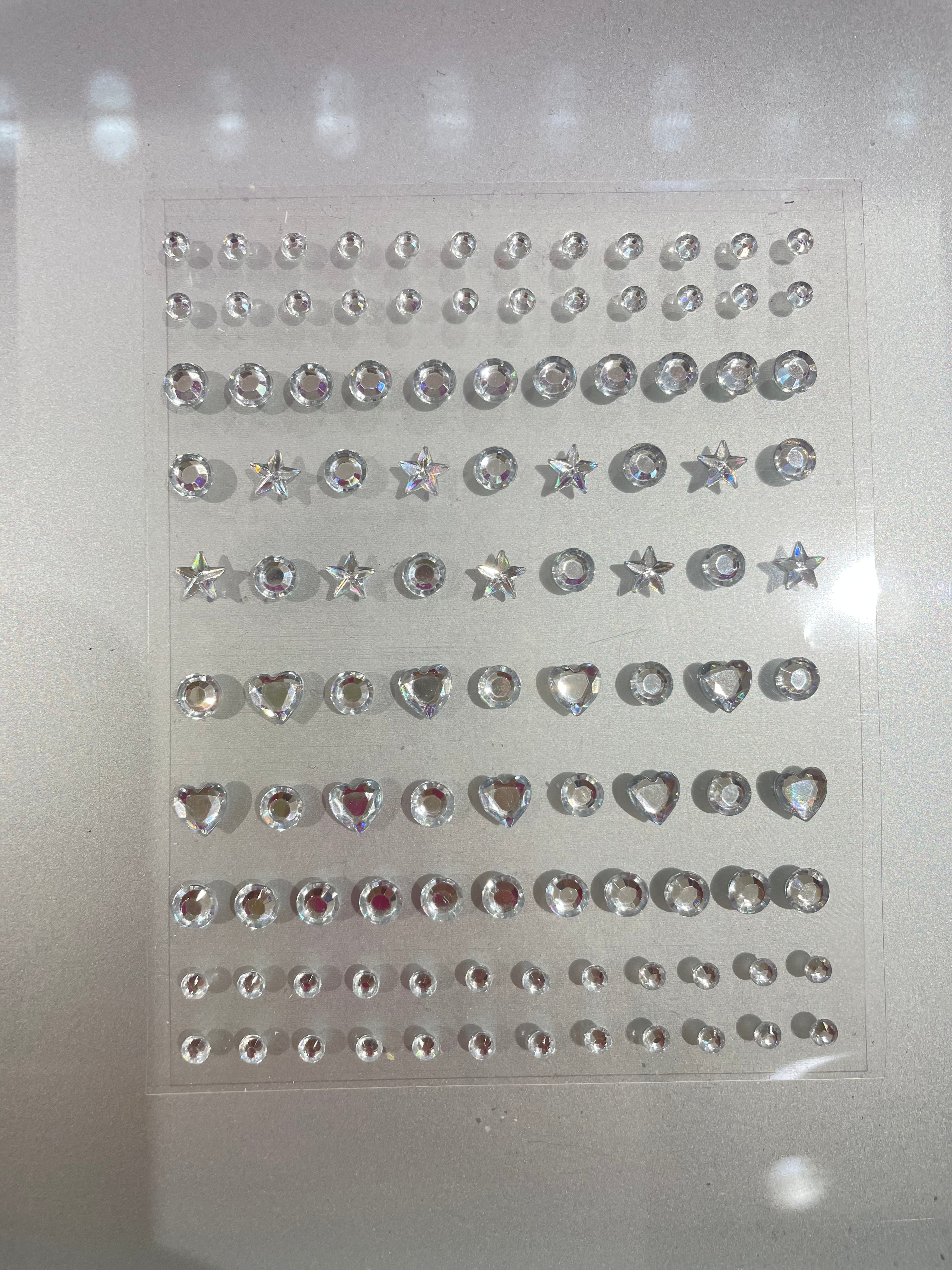 Face jewel - heart stars Rhinestone crystals