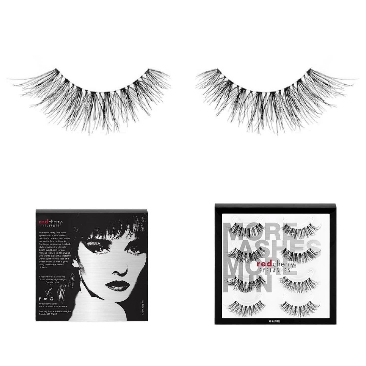 Red cherry Au natural multi pack lashes