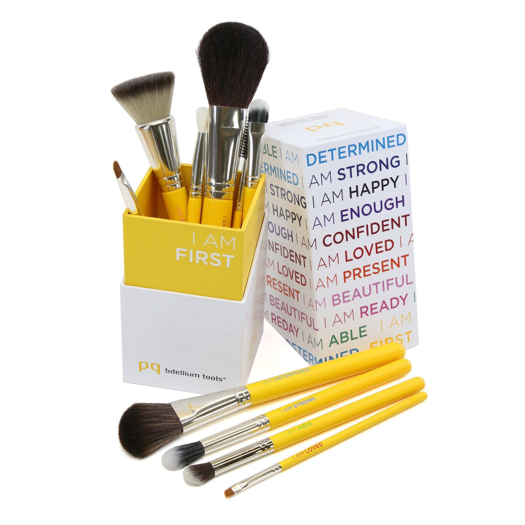 bdellium tools - STUDIO I AM FIRST 10PC. BRUSH SET WITH BRUSH HOLDER (2ND EDITION)