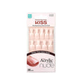 Kiss Salon Acrylic Nude French Nails, 28 Nails, KAN01