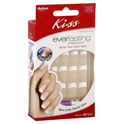 Kiss Everlasting French 28 Piece Nails Medium EF06