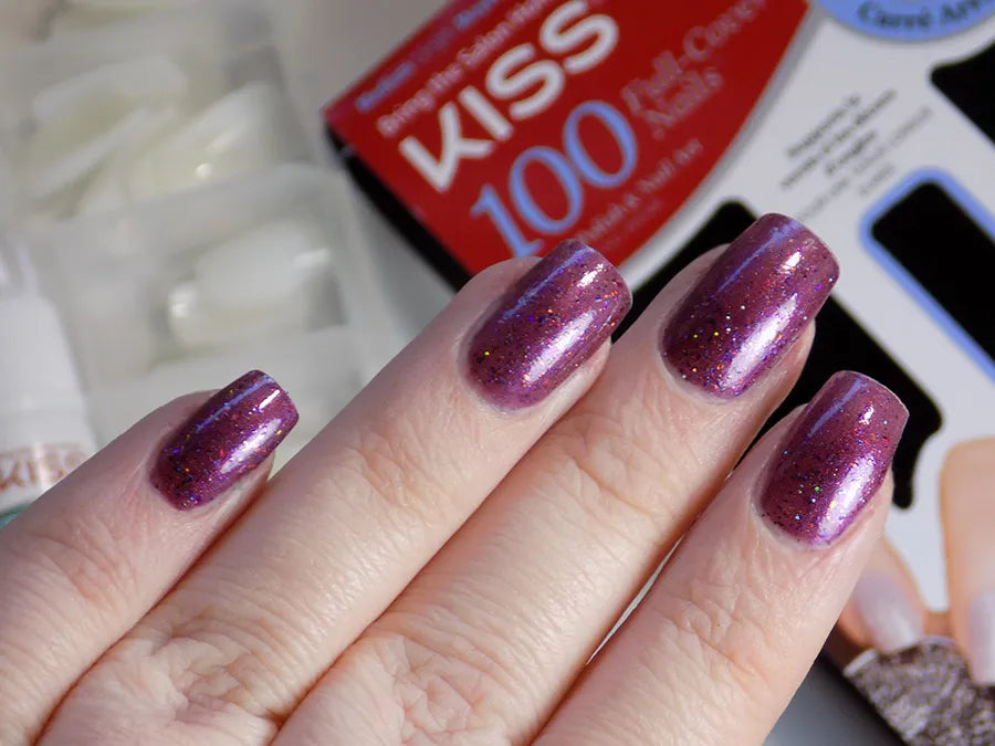 KISS 100 Full-Cover Nail Kit Active Square