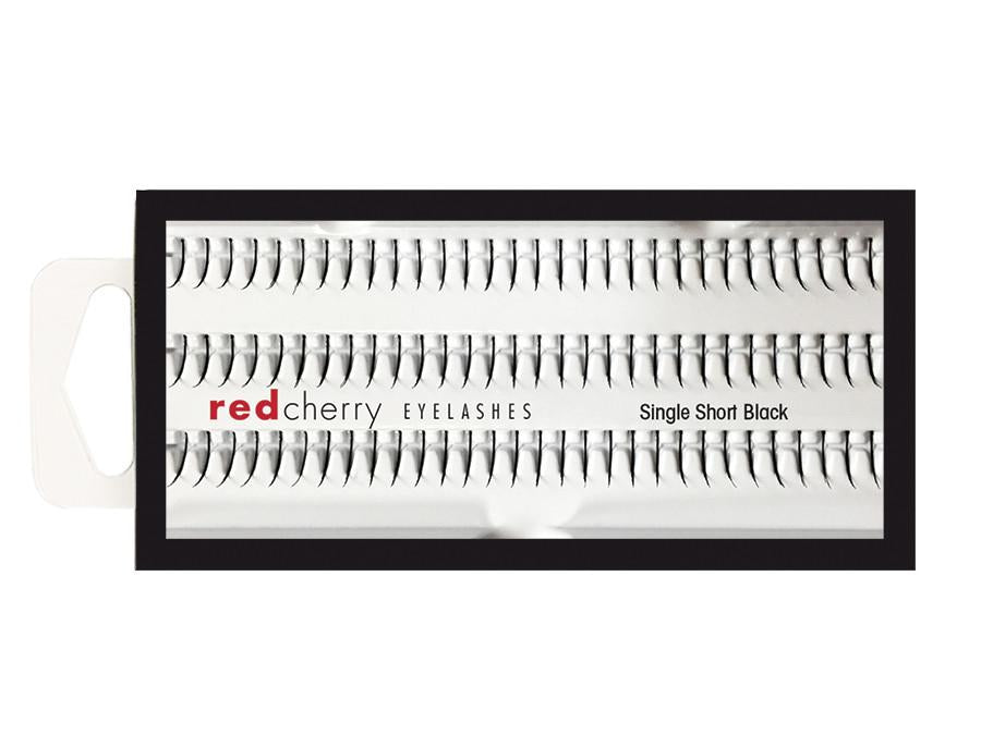 Red Cherry lashes individuals - Single short black
