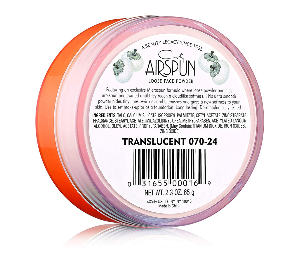 Coty Airspun Loose Face Powder, Translucent